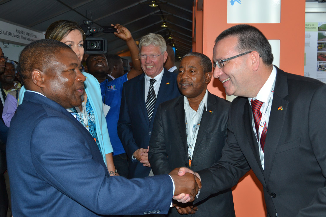 Besuch von dem Präsident von Mocambique